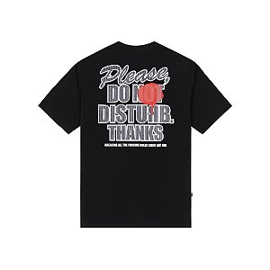 Camiseta Disturb Please Do Disturb T Shirt in Black