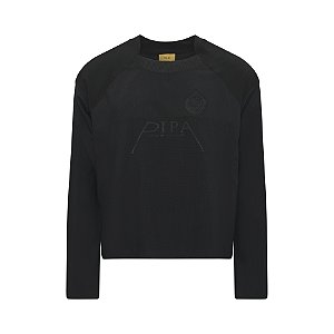 Camiseta Manga Class Longa LS Jersey "Pipa" Black/Black