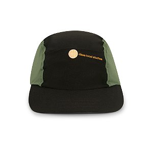 Boné Class 3 Panel Sports Hat "Stella" Black/Green