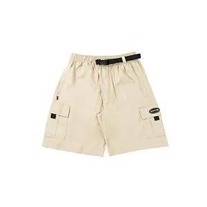Short Disturb Tactical Cargo Twill Shorts In Beige