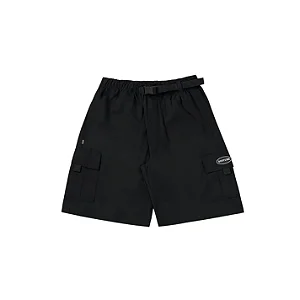 Short Disturb Tactical Cargo Twill Shorts In Black