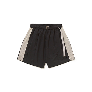 Short Barra "B Logo Textura " Preto