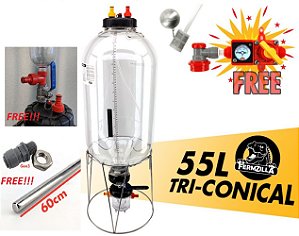 Fermentador Kegland Fermzilla 55l GEN 3.2 Pressurizado Tri-conical KB07225