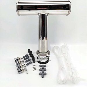 Torre T-bar Kegland Para 4 Torneiras Nuka Chopeira Kegerator KL29216