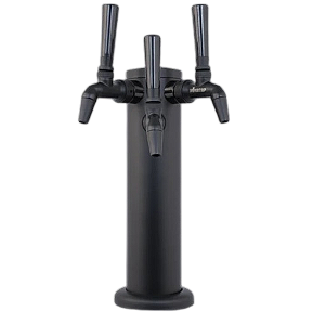 Torre kEGLAND Inox Black Phantom 3 Torneiras Italiana preto NUKATAP SS SKU KL20923 SKU KL17978