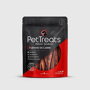 Petisco Natural para Cães Tubinho de Carne 4UN PetTreats