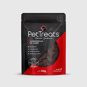 Petisco Natural Para Cães Mordidinhas de Carne 100g PetTreats
