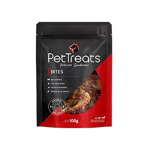 Petisco Natural Para Cães Bites Pouch 100g PetTreats