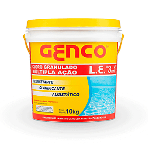 Cloro GENCO 10 kg - Múltipla Ação 3 em 1 - Granulado