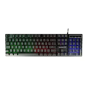 Teclado Gamer Blackfire New Preto Led RGB Usb 75857 Fortrek