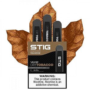 Pod Descartável Stig Dry Tobacco - VGod