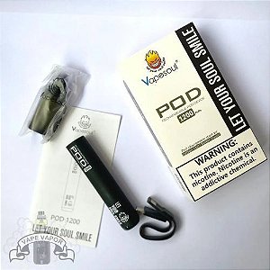 Pod Starter Kit 550mAh + Refil 1200 Puffs 5% - Vapesoul
