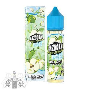 E-Liquido Green Apple Ice (FreeBase) - Bazooka / Sour Straws