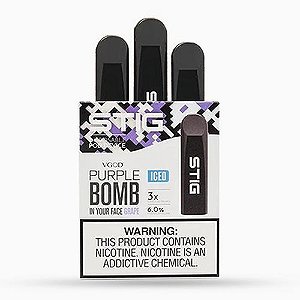POD DESCARTÁVEL PURPLE BOMB GRAPE - STIG VGOD (unidade)