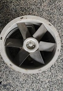 Exaustor Axial de Ferro 1/2 CV Trifásico