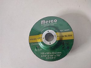 Disco de Desbaste  4.½" Caixa com 100 Unidades - MERCO