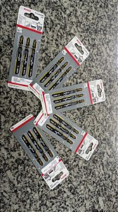Kit 5 Cartelas de Lâmina Serra Tico-Tico Inox T118AHM (pack com 15 peças) - 2608630663 - BOSCH