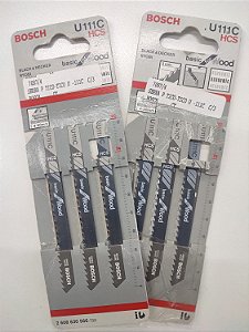 Kit 2 Cartelas de Lâmina Serra Tico-Tico U111C (pack com 6 peças) - 2608630566 - BOSCH