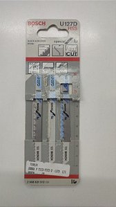 Kit 1 Cartela de Lâmina Serra Tico-Tico U127D (pack com 2 peças) - 2608631512 - BOSCH