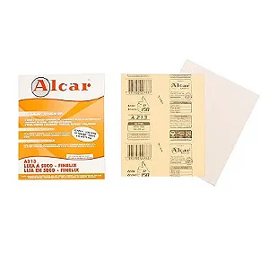 Lixa Branca Grão-80 Pacote com 25 peças - A213 FINELIX - ALCAR