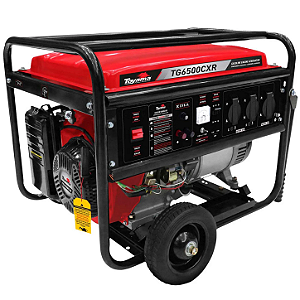 Gerador de Energia a Gasolina 6500W 6,0Kva Bivolt com Partida Manual - TG6500CXR - TOYAMA