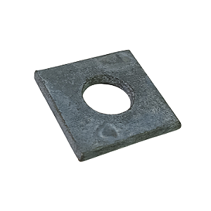 Arruela Quadrada para Poste 13mm 3x32x32x Galvanizada - LUX