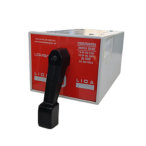 Chave Elétrica Trifásica Comutadora 80A/15HP - CM8440 - LOMBARDI