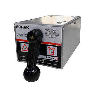 Chave Elétrica Trifásica Estrela Triângulo 15A/5HP - TET15 - LOMBARDI