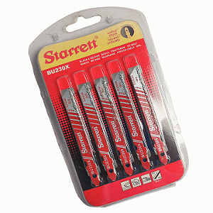 Kit 5 Lâminas para Serra Tico-Tico Bi-Metal - BU230X - STARRETT