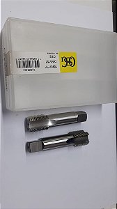Macho Manual BSP 1/2"x14 p/tubo Aço Rápido 109D c/ 2 peças