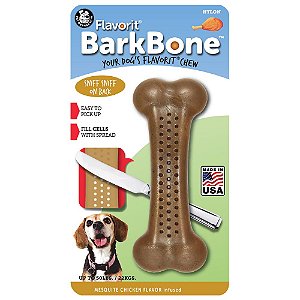 Brinquedo Mordedor p/ Cachorro Pet Qwerks Bark Bone Frango M