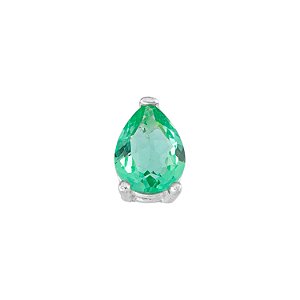 PINGENTE PONTO LUZ GOTA 6X8 TURMALINA VERDE