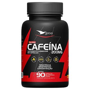 Suplemento Cafeína em Cápsulas - 90 CGM - GLOBAL