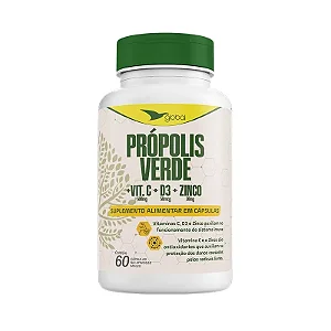 Suplemento Própolis Verde + Vitamina C, D3 e Zinco - 60 CGM - GLOBAL