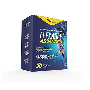 FlexAble Advanced Colágeno Tipo 2 UC-II + MSM + Vitamina D 30 Cápsulas | Global Suplementos