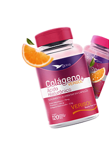 Colágeno Verisol® com Ácido Hialurônico + Vitamina C - 120 CPS - GLOBAL
