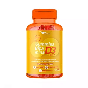 Suplemento Vitamina D3 1000UI em Goma - 60 Gummies - GLOBAL