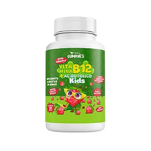 Multivitaminico Infantil de Vitamina B12 e Ácido Fólico em Goma - 30 Gummies - GLOBAL