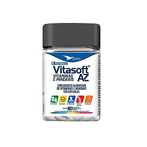 Multivitamínico A-Z Soft Gel com 20 Nutrientes 60 cáps | Energia, Imunidade e Disposição | VitaSoft Global Suplementos