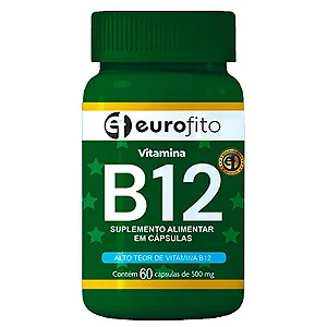 Suplemento Vitamina B12 - 60 CPS - EUROFITO