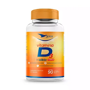 Suplemento Vitamina D3 2000UI e Cálcio - 90 CGM - GLOBAL