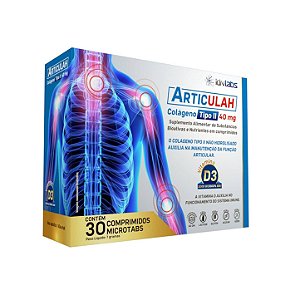 Colágeno Tipo 2 UC-II 40mg Não Desnaturado + Vit. D3 30 comp | Cartilagem | Articulah IdnLabs