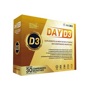 Vitamina D3 2000UI Colecalciferol Day D3 30 comp | Imunidade, Ossos e Absorção de Cálcio | IdnLabs