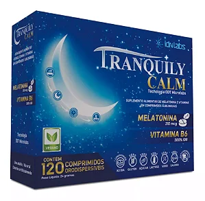 Melatonina Tranquily Calm e Vitamina B6 - 120 CPDs - IDNLABS