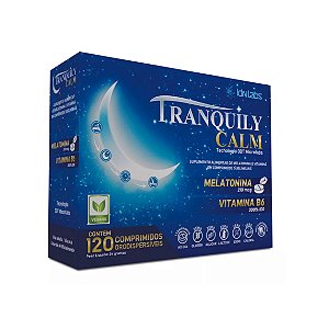 Melatonina com Vitamina B6 120 comprimidos | Tranquily Calm IdnLabs