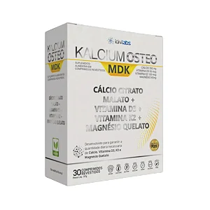 Suplemento Cálcio Citrato Malato KALCIUM OSTEO MDK - IDNLABS