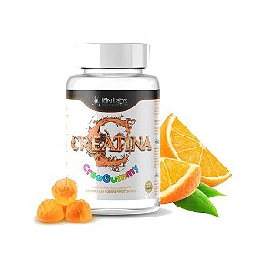 Creatina Monohidratada em Goma 60 Gummies Sabor Laranja | Força e Massa Muscular | CreaGummy IdnLabs