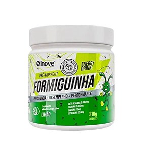 Pré-Treino Formiguinha Limão 210g - Energia e Foco | Inove Nutrition