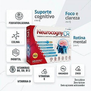 Suplemento Cognitivo Neurocogny CR - Memória, Foco e Concentração - 60 comp | IdnLabs