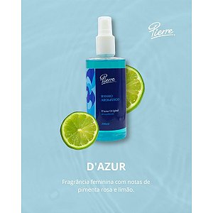 Body Splash D'Azur 250ml Deo Colônia Fragrância Aquática Refrescante | Pierre Alexander
